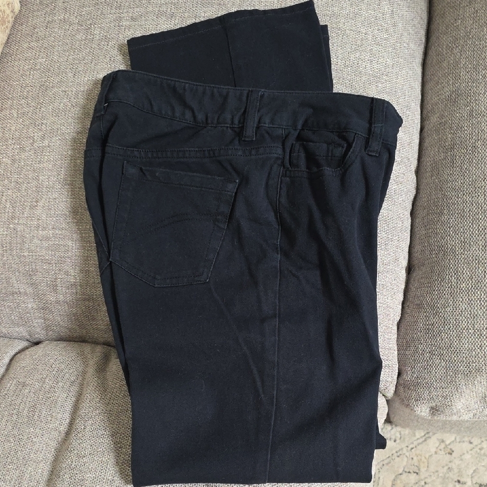 Amber Sun Women's Black Straight Leg Jeans